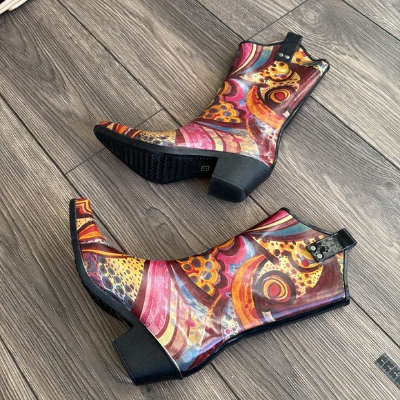 Nomad Yippy rain boots Turquoise Monet color - Picture 4 of 9